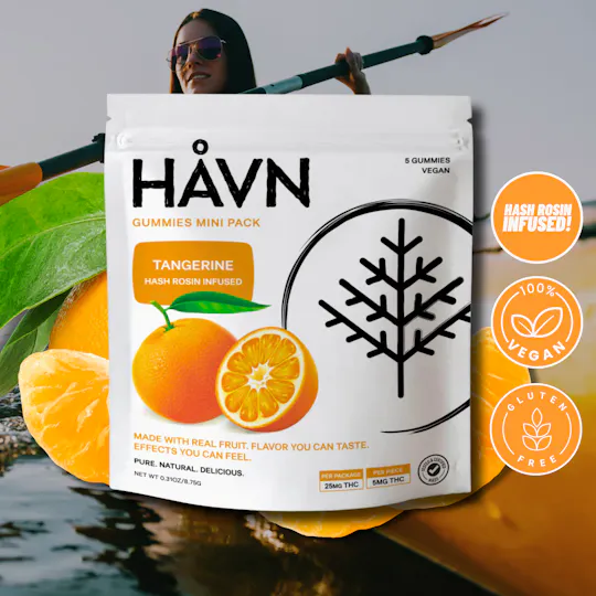 HAVN - Tangerine Gummies | 25mg | 5ct | 5mg/ea - 1