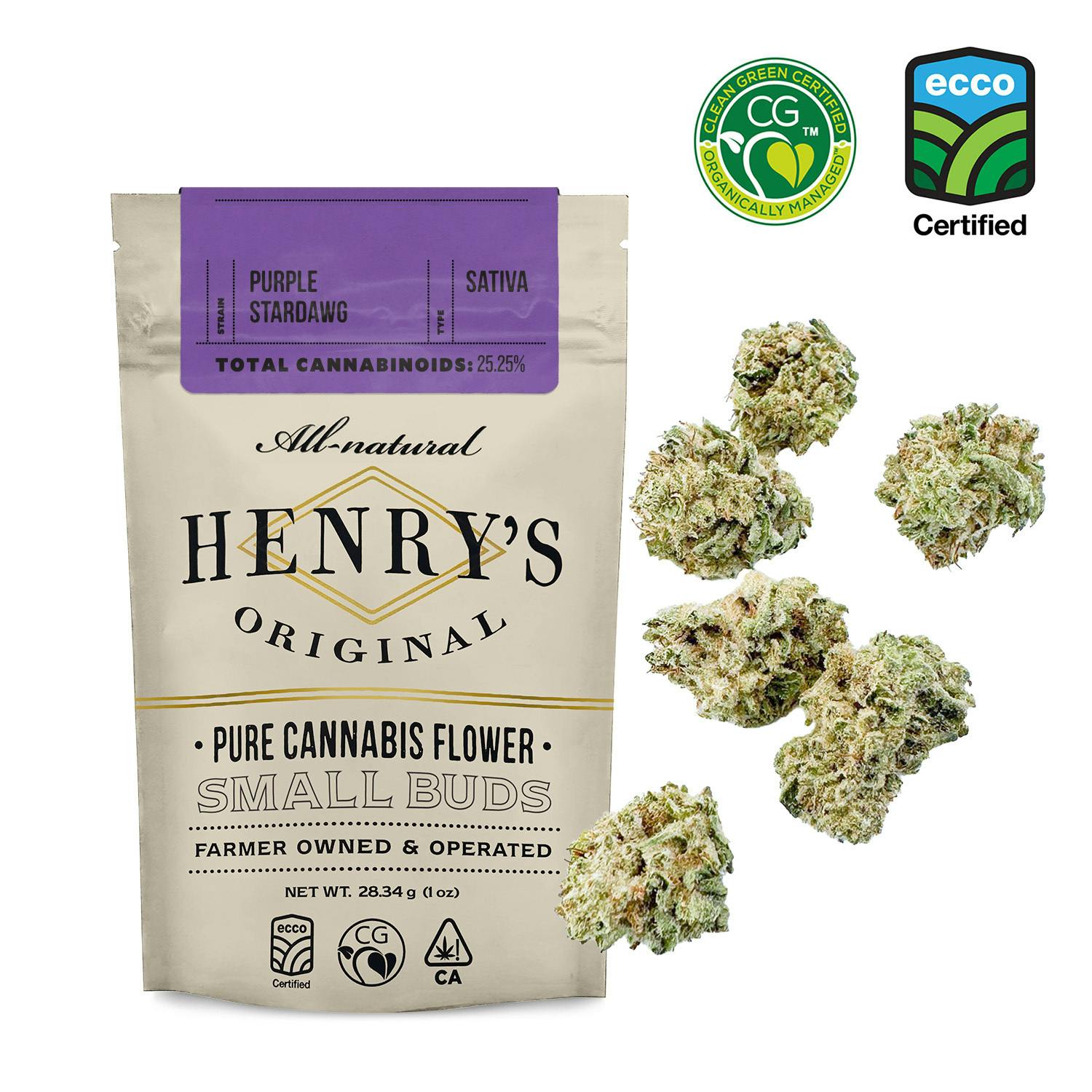 Henry's Original - Henry's Original | Master Kush | Pouch Small Buds | 28g - 1