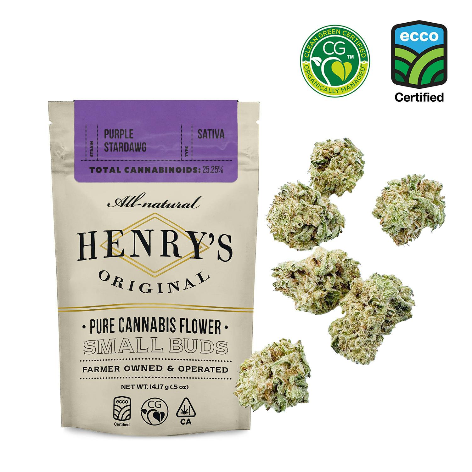 Henry's Original - Henry's Original | Master Kush | Pouch Small Buds | 14g - 1