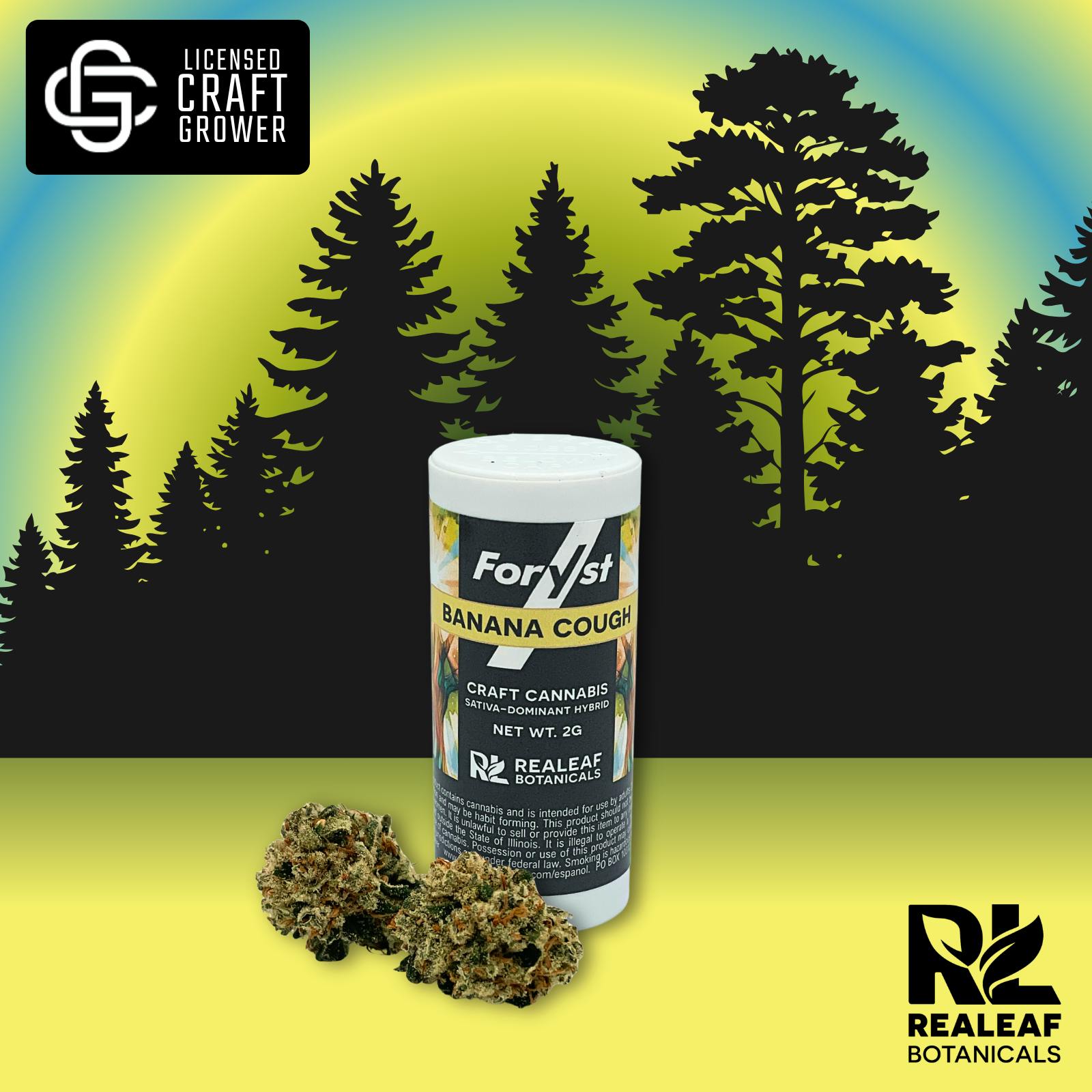 Realeaf Botanicals - Banana Cough Foryst Flower 2g - 1