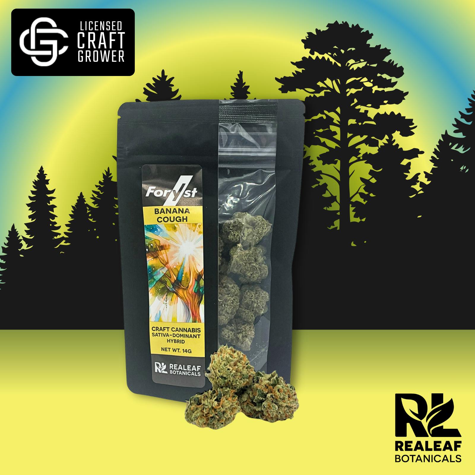 Realeaf Botanicals - Banana Cough Foryst Flower 14g - 1