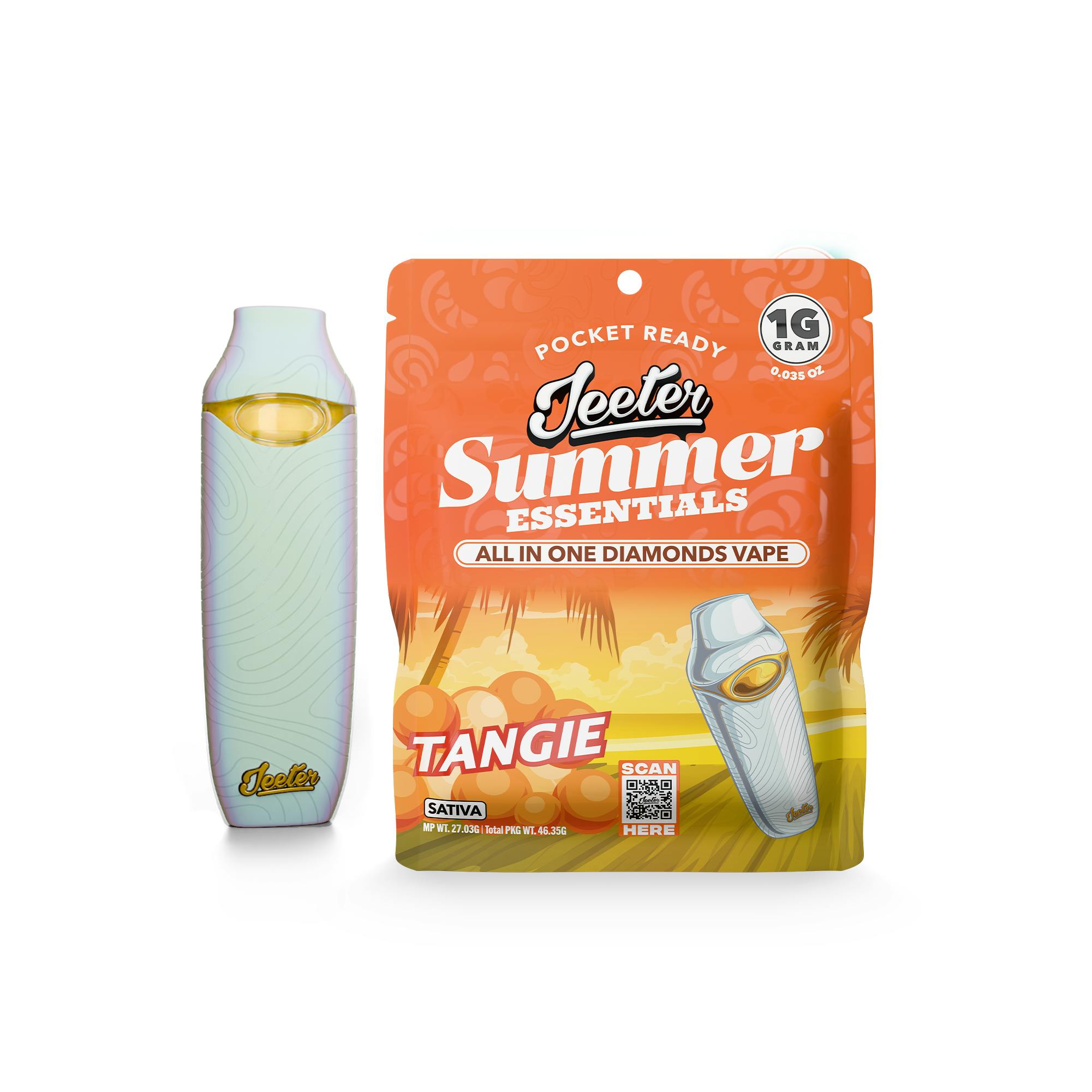 Jeeter - Jeeter | Tangie | Summer Essentials All-In-One Vape | 1g - 1