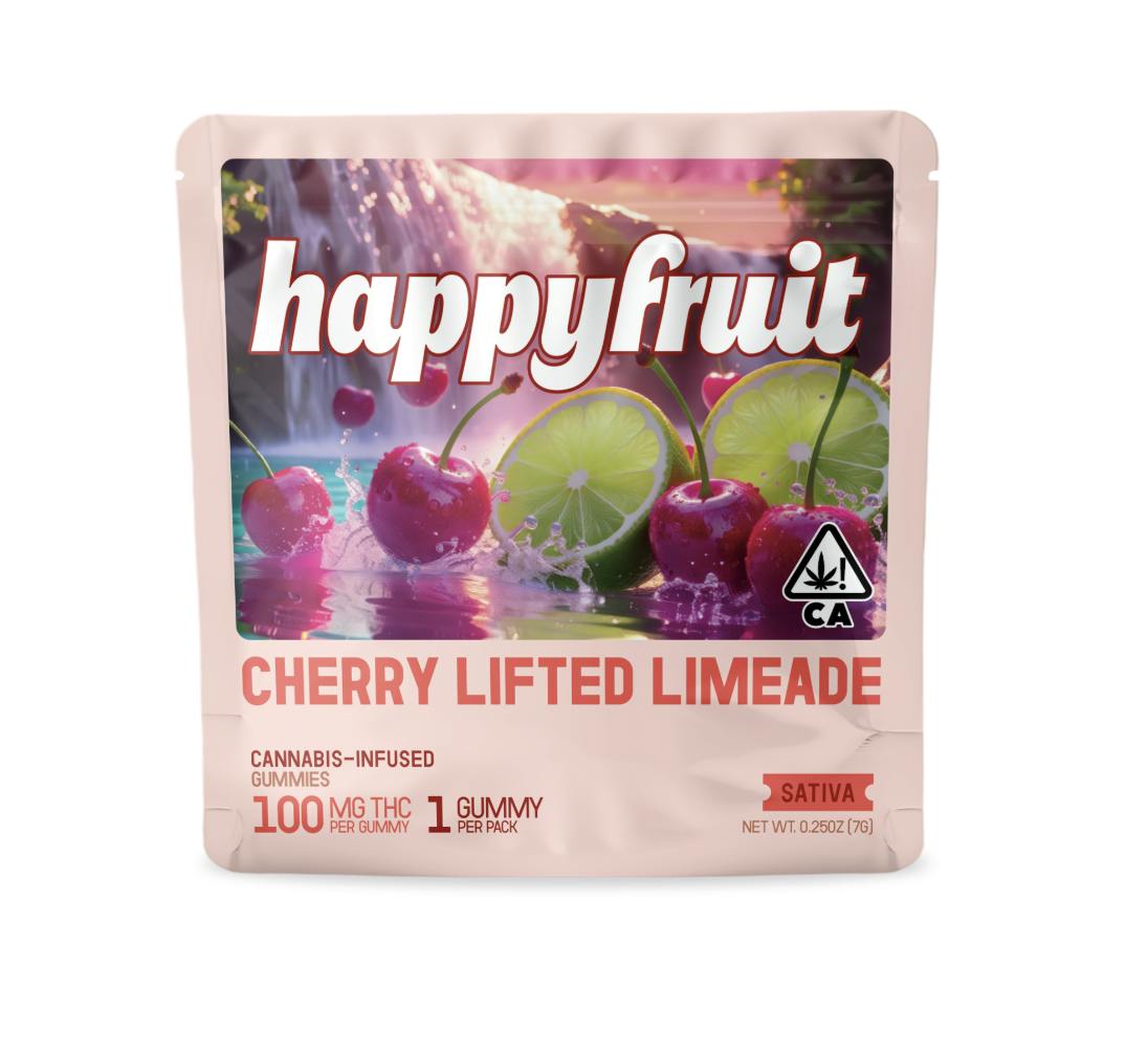 Happy Fruit - Happy Fruit - Cherry Lifted Limeade Gummies - 100mg THC - Single - 1