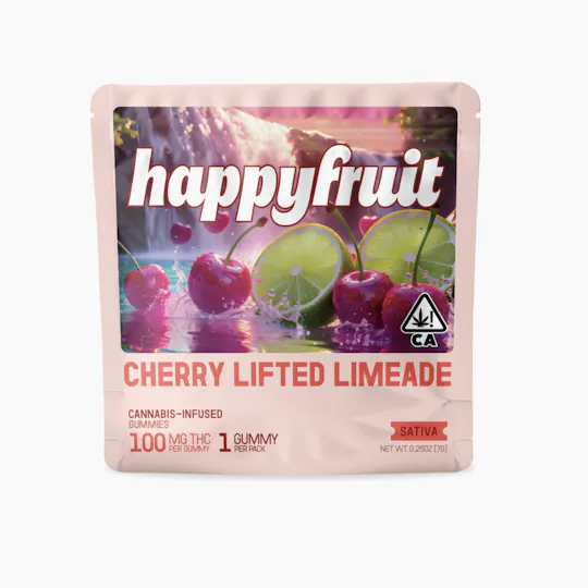 Happy Fruit - Happy Fruit - Cherry Lifted Limeade Gummies - 100mg THC - Single - 1