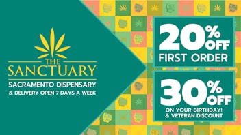 The Sanctuary Dispensary - Sacramento 20% OFF First-Time Members