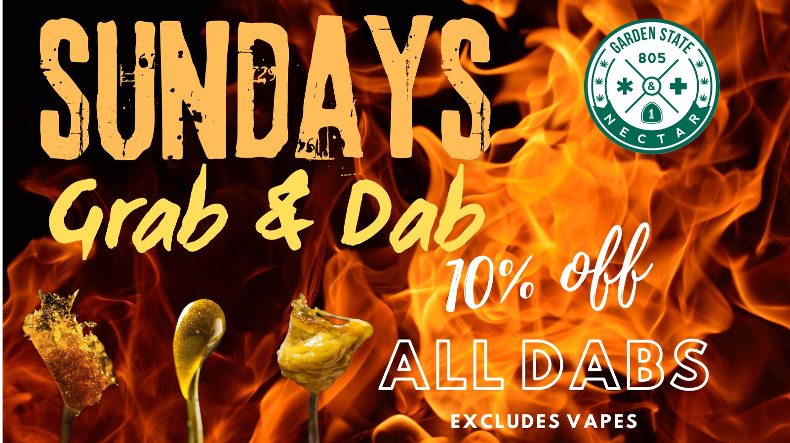 Garden State Nectar Grab & Dab on Sunday 10% off