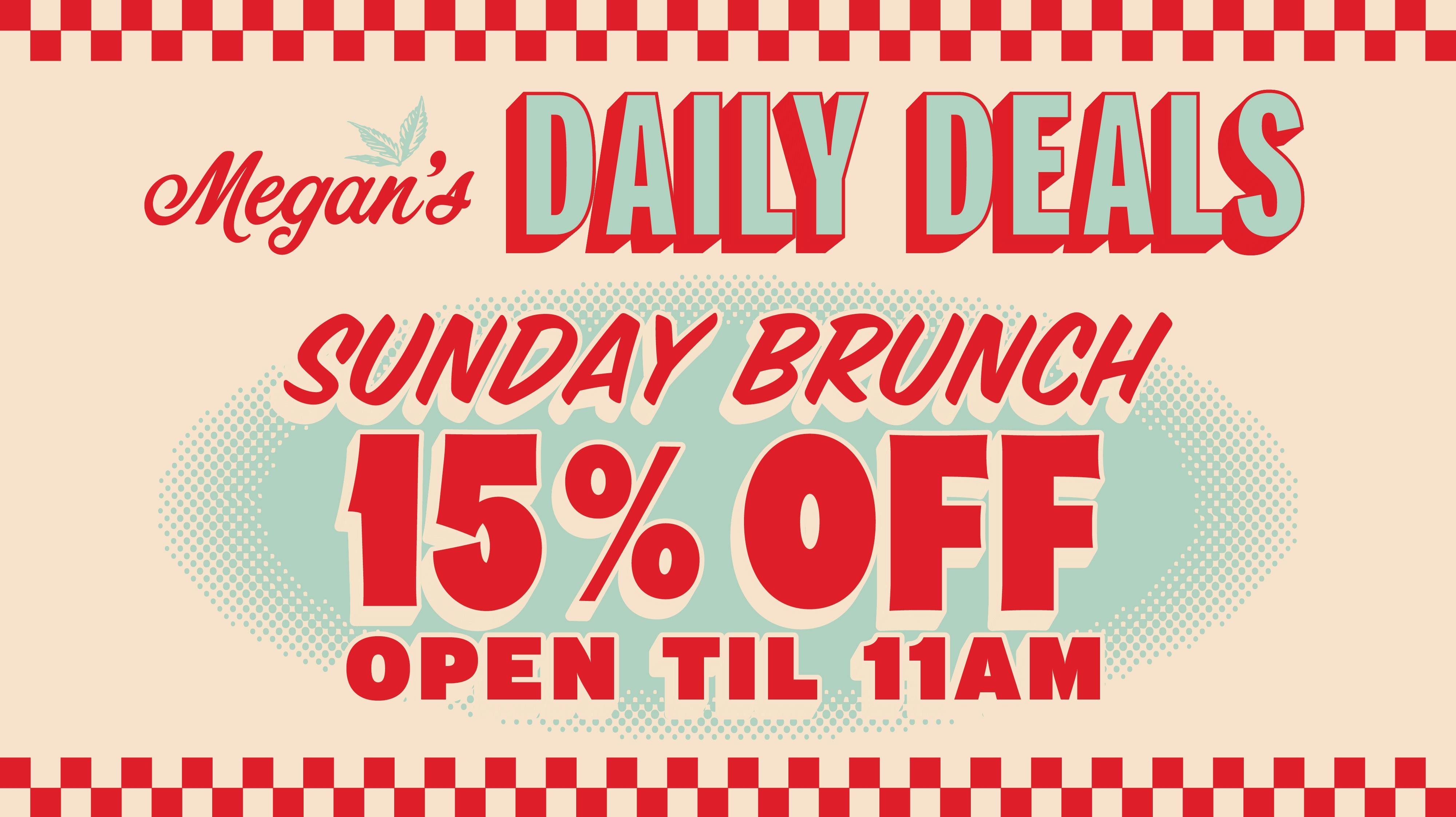 Megan's Organic Market - SLO Sunday Brunch 15% Off Open-11am