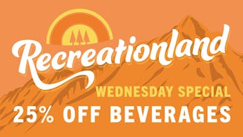 Recreationland 25% Off All Beverages