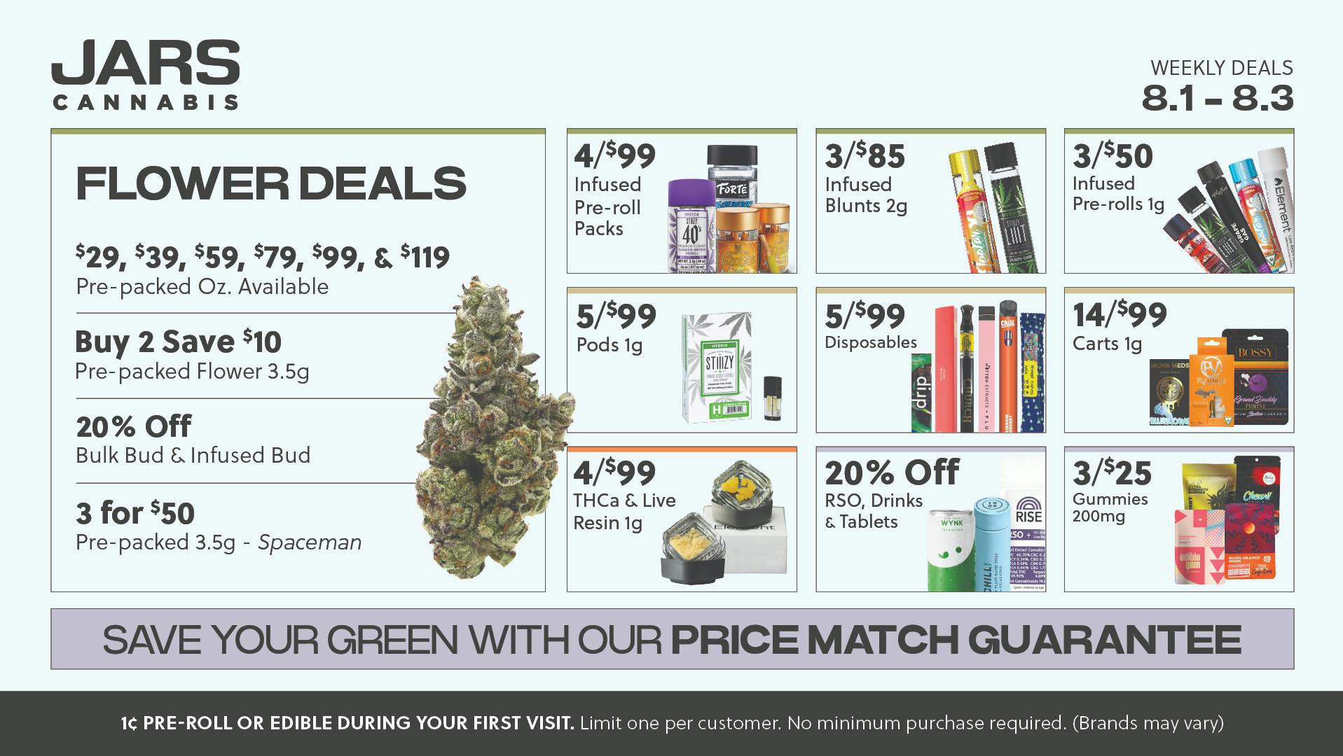 JARS Cannabis Weekly Deals at JARS Cannabis Mt Clemens Recreational