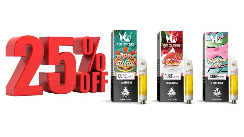 Nexus Delivers 25% off West Coast Cure Carts