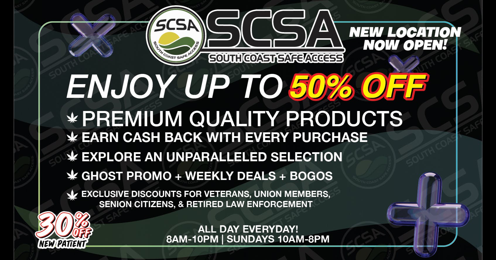 SCSA - Costa Mesa 30% Off First Visit!