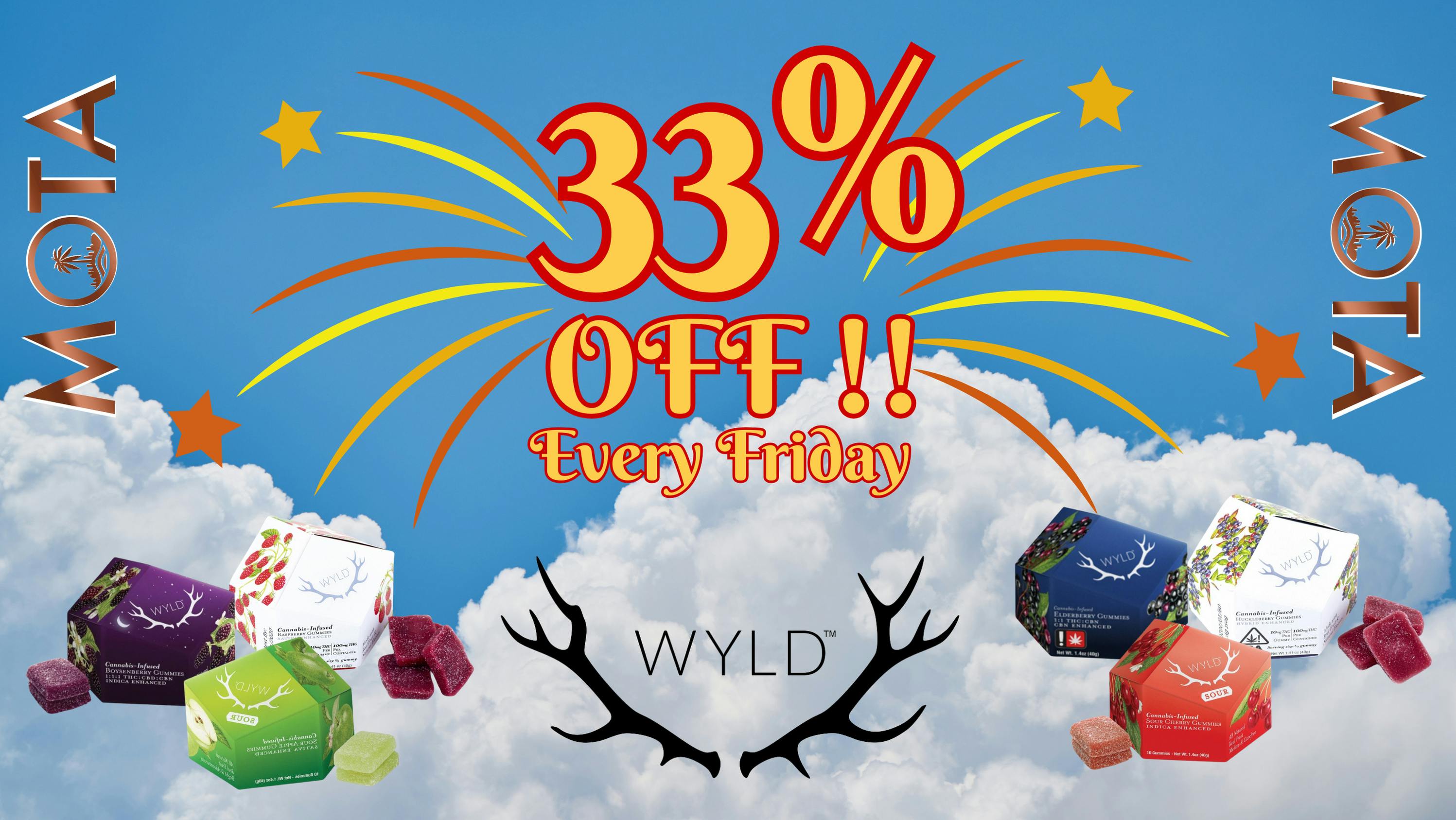 MOTA (Medicine Of The Angels) WYLD 33% OFF EVERY FRIDAY