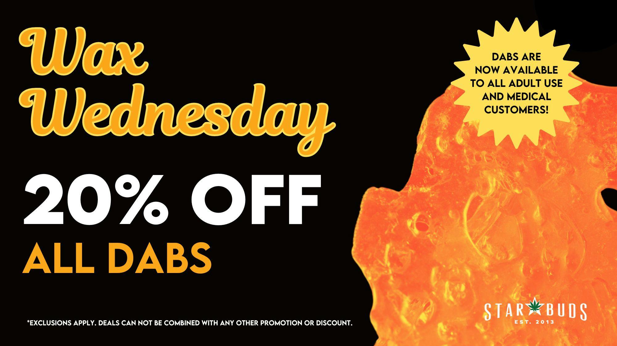 Star Buds Baltimore 20% off ALL Dabs