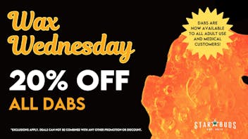 Star Buds Baltimore 20% off ALL Dabs