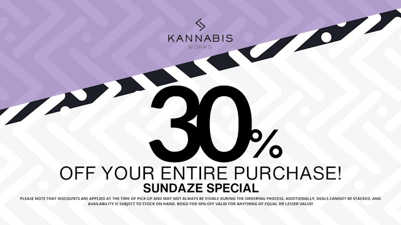 Kannabis Works 30% Off The Entire Store!