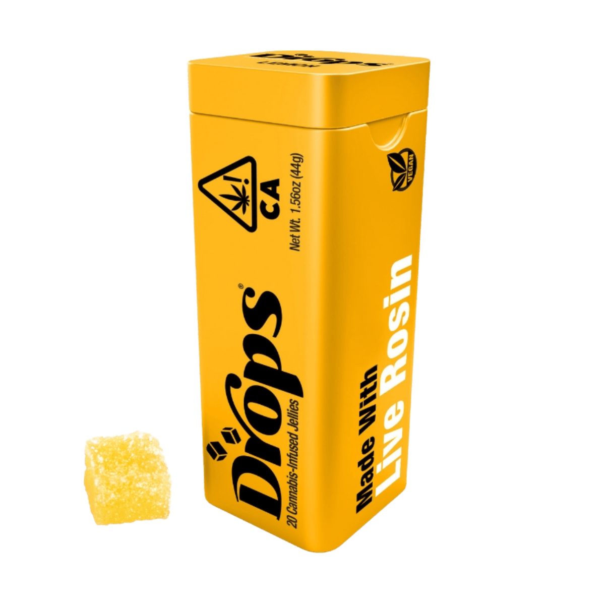 Lemon (Formula One) (S) | 20pk Active (5mg THC) Live Rosin Jellies | Drops