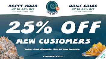 The Reef 25% Off 1st Order + Happy Hour