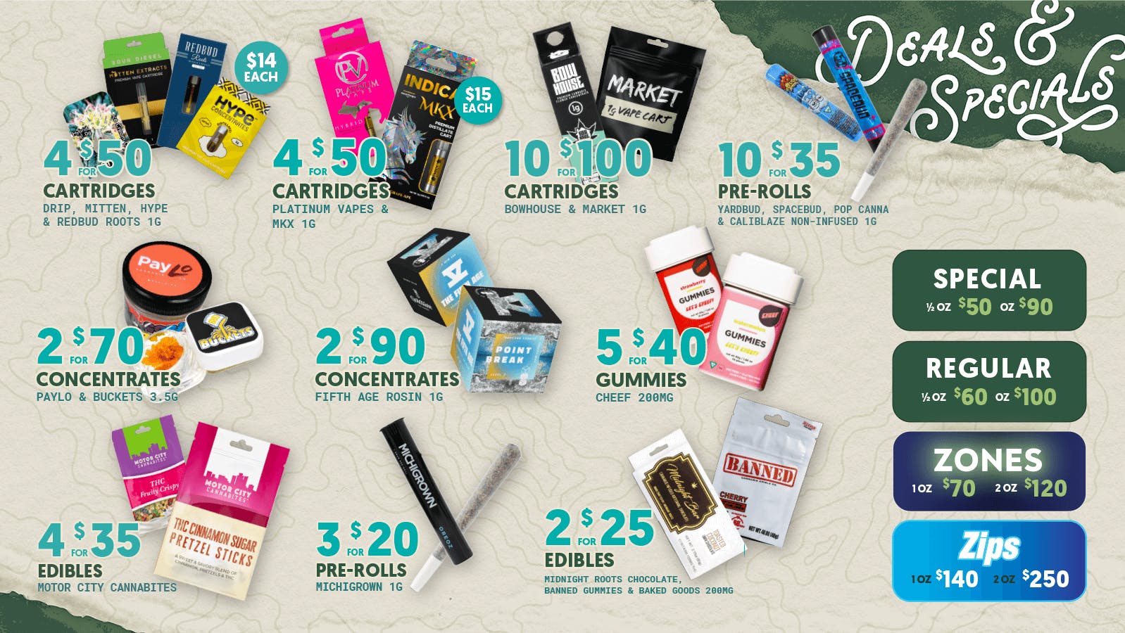 CORUNNA MONTHLY DEALS MAY at Quality Roots Corunna Weedmaps