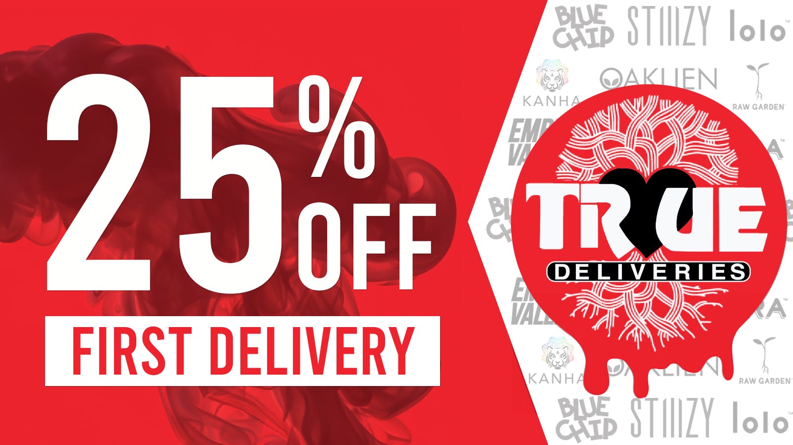 True Deliveries 25% Off First Delivery