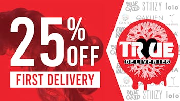 True Deliveries 25% Off First Delivery