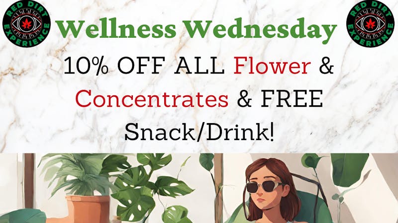 Red Dirt Experience - Mustang Wellness Wed! 10%OFF Conc. & Bud