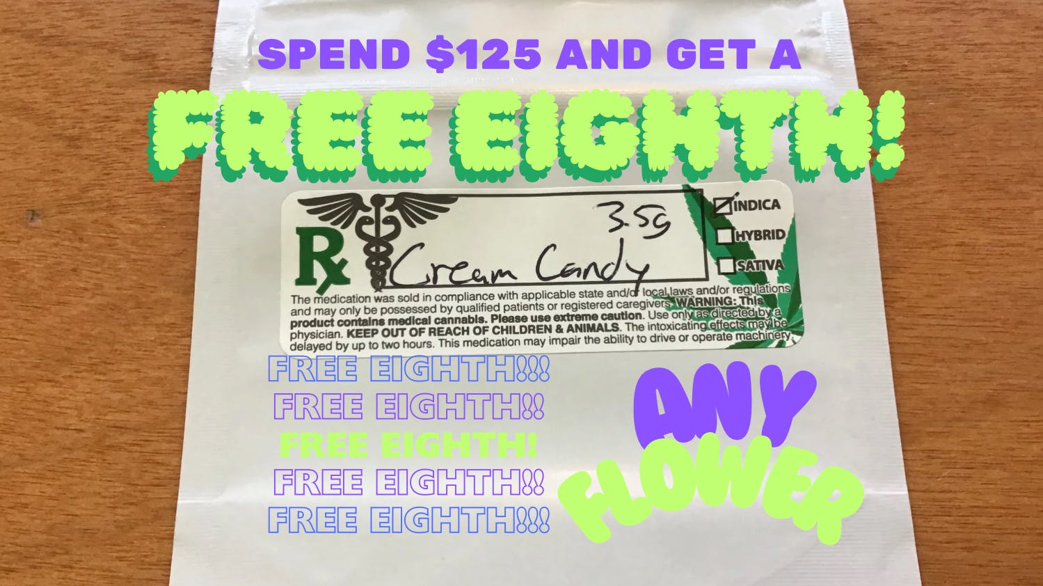 Green Roots Company Spend $125 and get a FREE Eighth