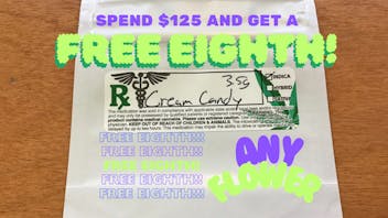 Green Roots Company Spend $125 and get a FREE Eighth