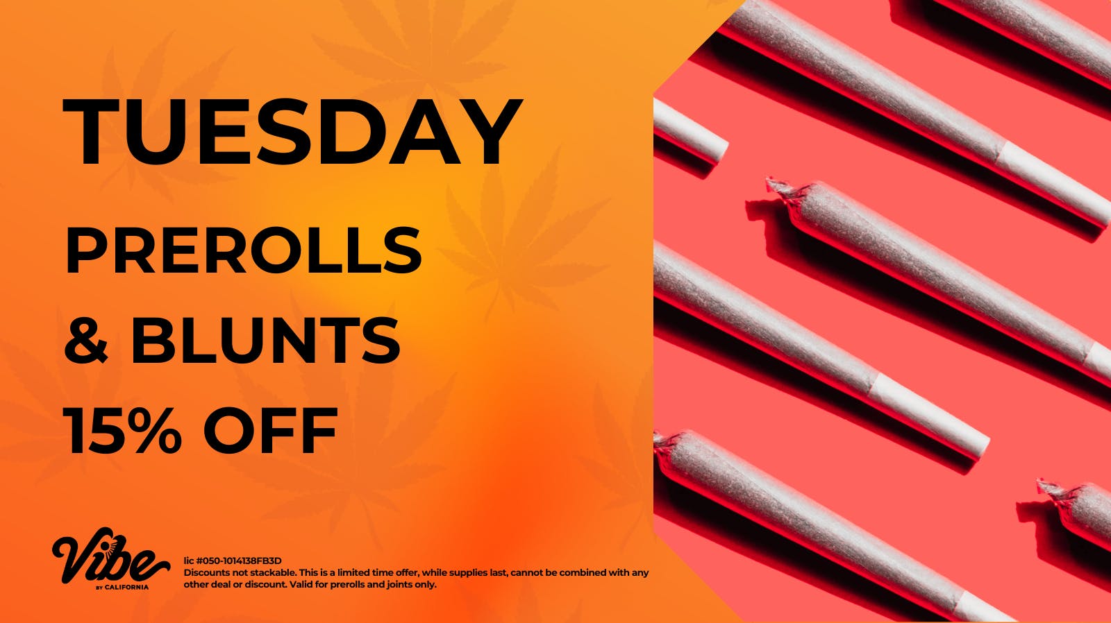 VIBE | Amberlight 15% Off Pre-Rolls