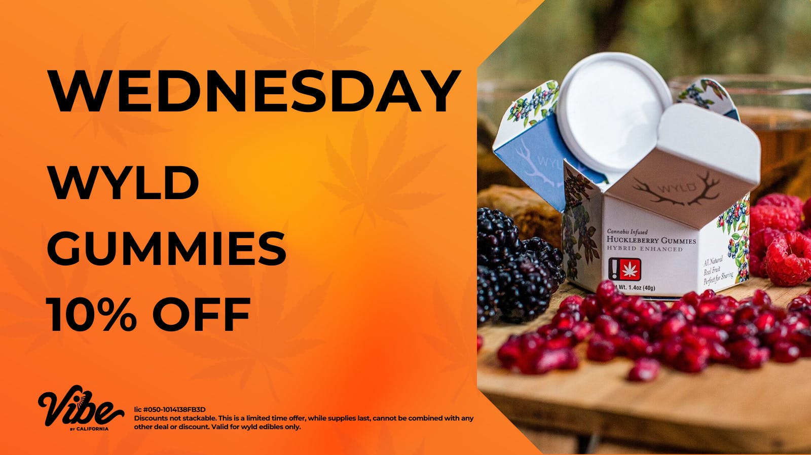 VIBE | Amberlight 10% Off Wyld Gummies