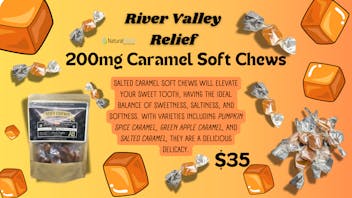 Natural Relief Dispensary 200mg Caramel Soft Chews - RVR