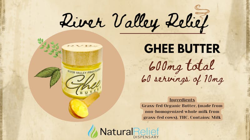 Natural Relief Dispensary 600mg Infused Ghee Butter $45