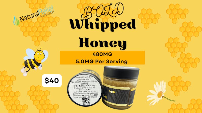 Natural Relief Dispensary Whipped Honey by BOLD @ NRD