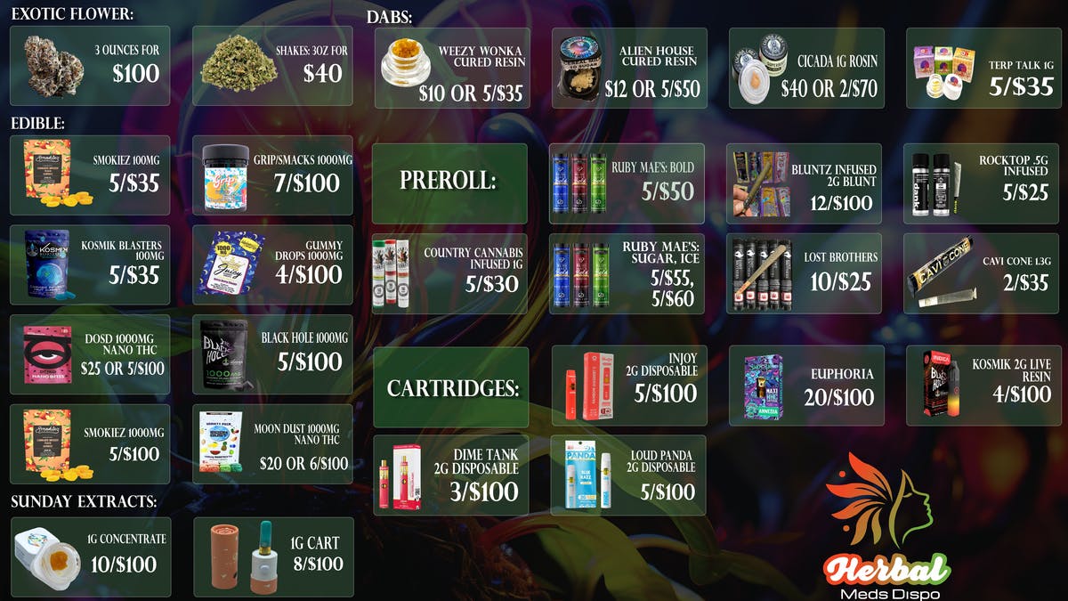 Herbal Meds Dispensary - Drive Thru Cicada 1g Rosin $40 or 2/$70