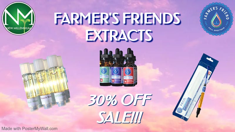 New Millennium Farmer's Friend Extracts Sale!!!