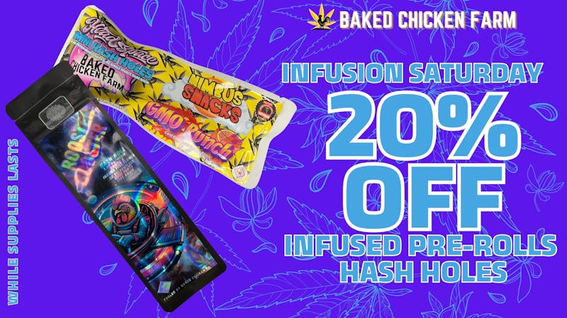 Baked Chicken Farm Infused Saturdays