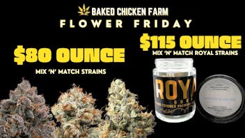 Baked Chicken Farm Flower Friday