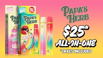 Leaf and Lion - Long Beach $25 Papa's Herb All in One Vape!