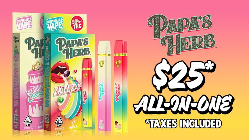 Leaf and Lion - Long Beach $25 Papa's Herb All in One Vape!