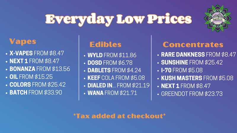 Magnolia Road Cannabis Co. - Log Lane Village Everyday Deals!