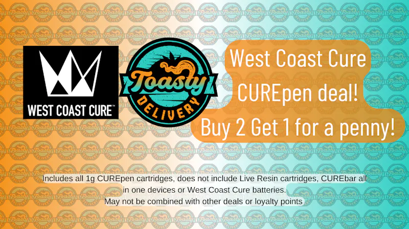 Toasty Buy 2 WCC Carts Get 1