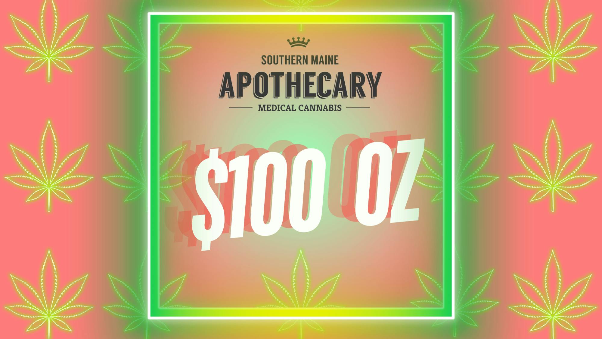 Southern Maine Apothecary $100 Ounce! Save $50!!
