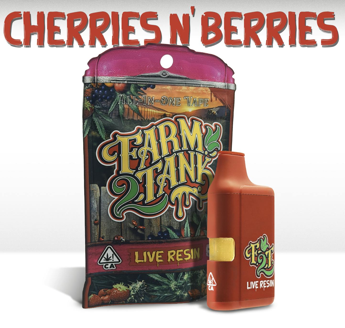FARM 2 TANK | HYBRID | CHERRIES N BERRIES | 1G | LIVE RESIN | AIO