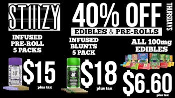 OG Time 40% OFF STIIIZY Edibles Joints