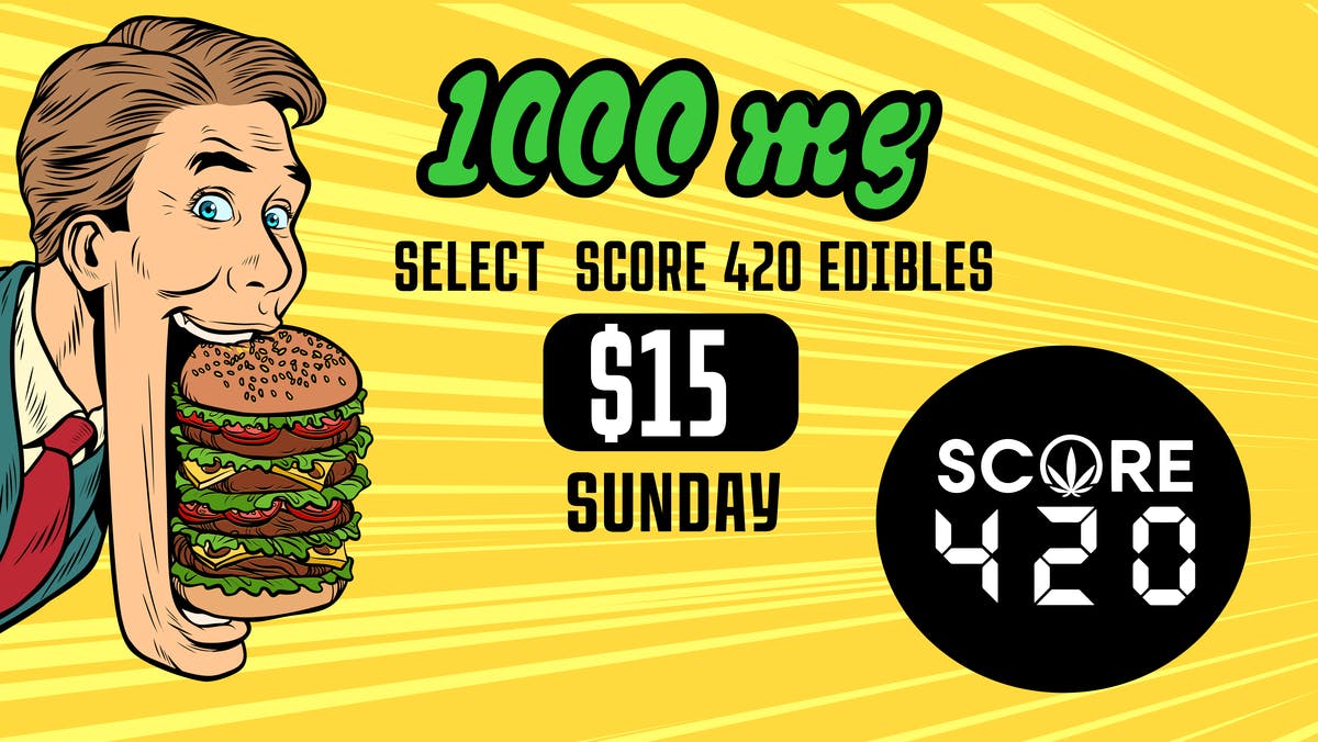 Score 420 1000mg Edibles for $15