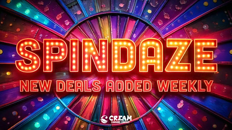 Cream Cannabis Company Spin the Wheel Sunday