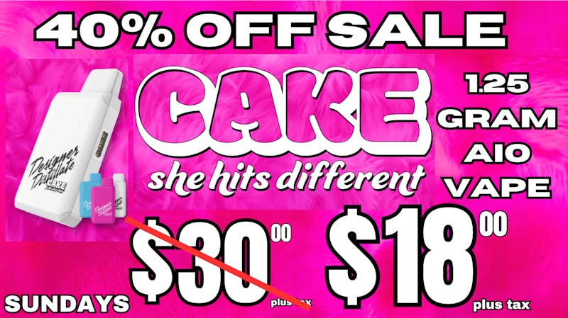 The Clinik 40% OFF CAKE VAPE DISPOSABLES!🔥