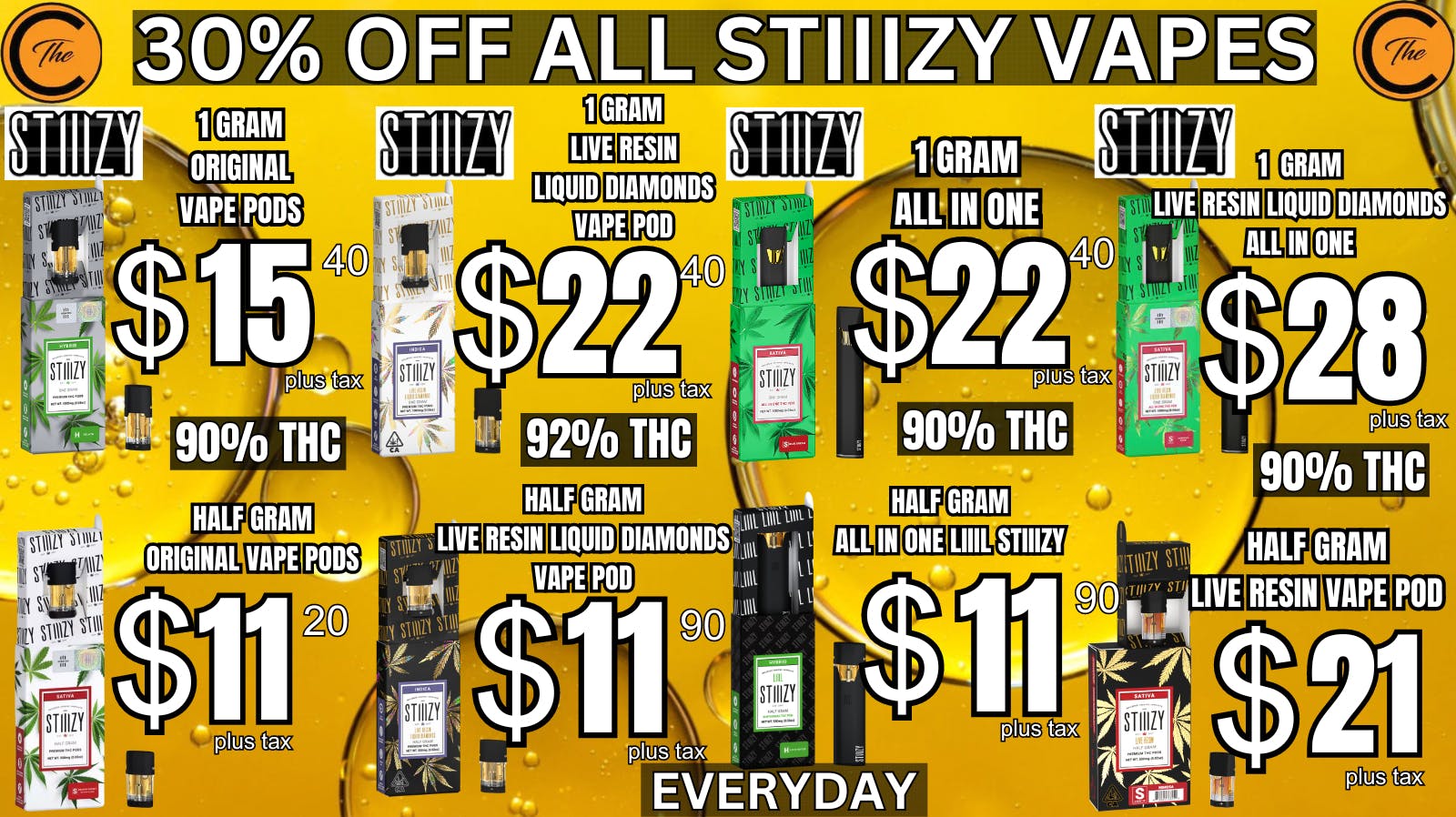 The Clinik 30% OFF ALL STIIIZY VAPES🔥
