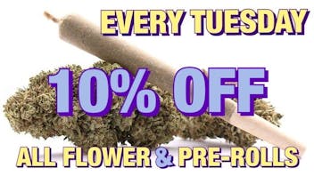 Nature's Spot Tuesday 10%off Flower