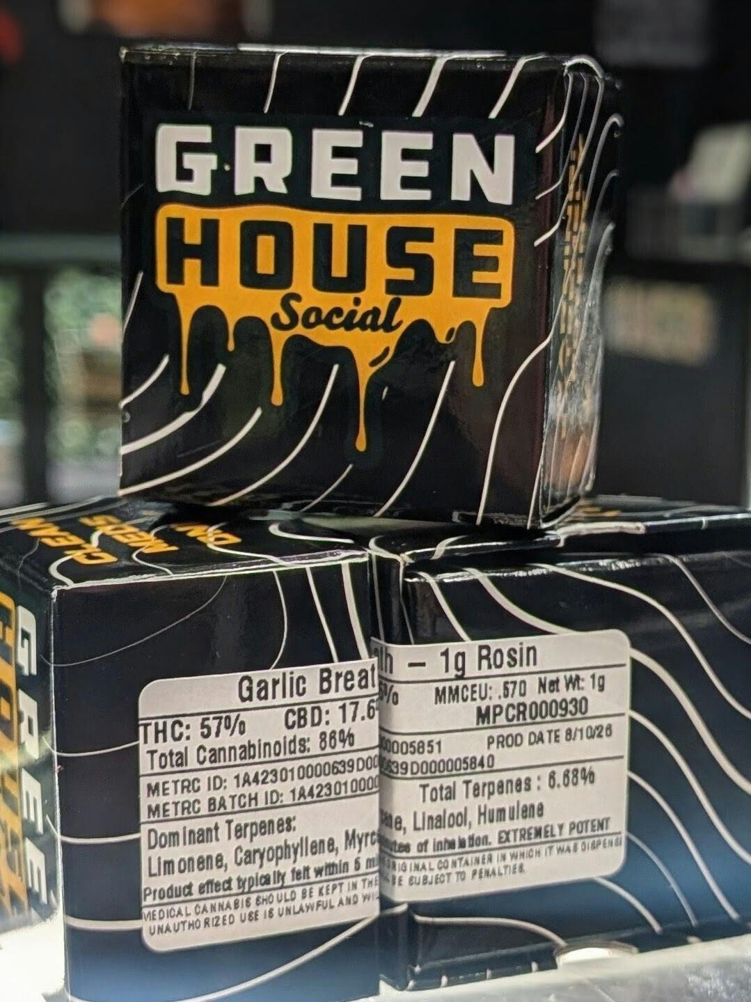 Garlic Breath | 1g Live Rosin | Green House Social