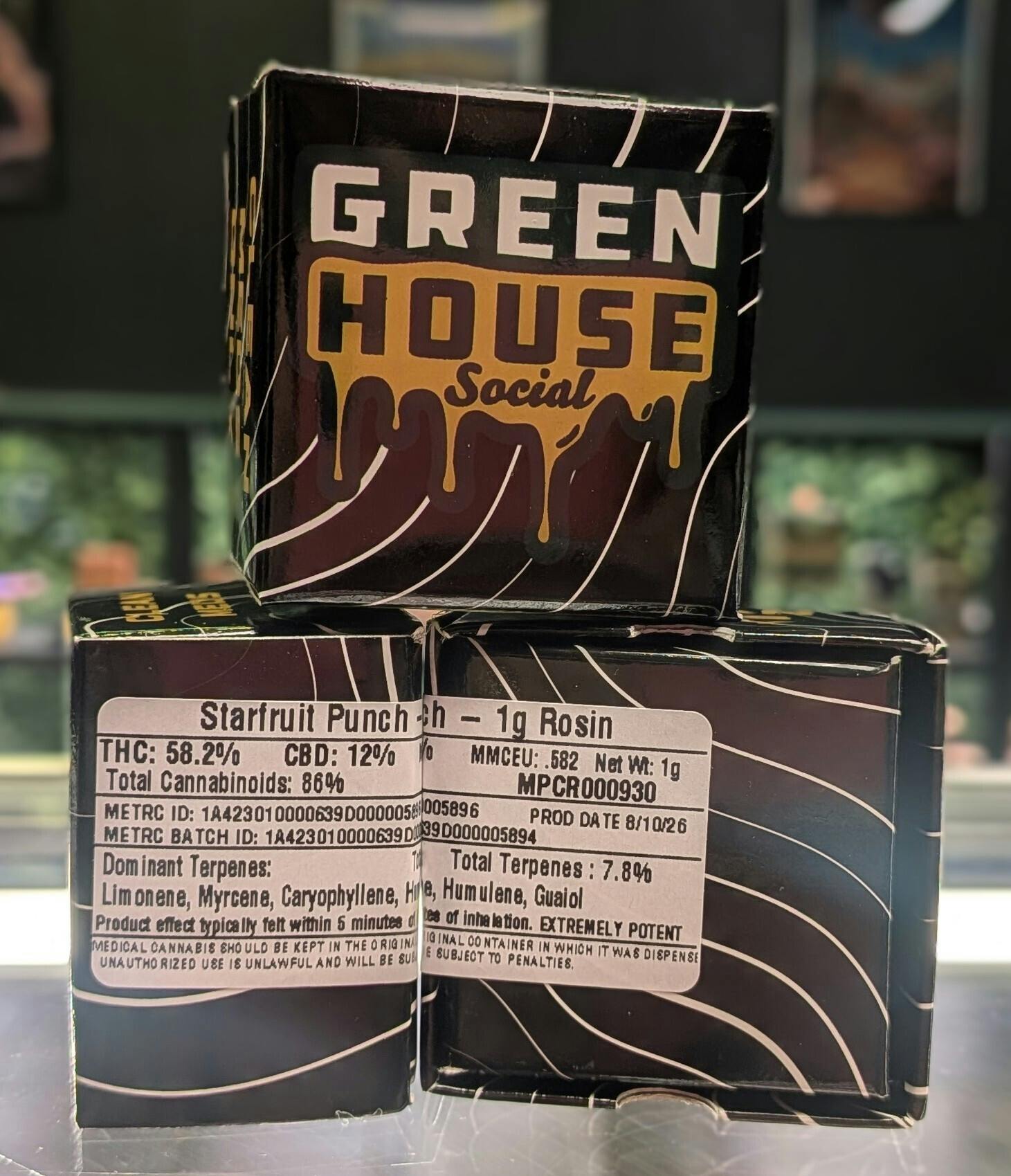 Starfruit Punch | 1g Live Rosin | Green House Social